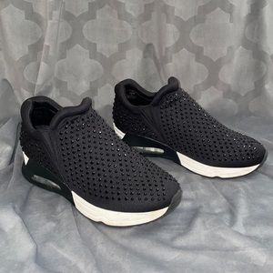 Gunmetal Slip-On Sneakers